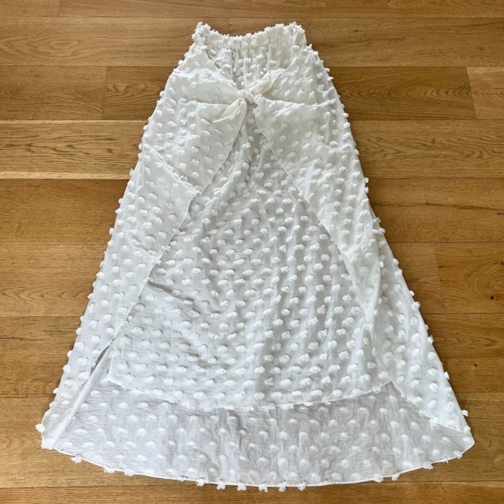 Creatures of Comfort Skirt with Tie in White